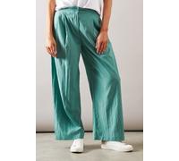 Wallis Women's Wide Leg Pleat Detail Trouser in Sage | Size: 12 Wallis Sage 12