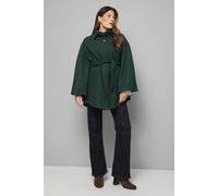 Wallis Women's Wool Mix Belted Cape in Teal | Size: 18 Wallis Teal 18