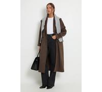 Wallis Wool Blend Double Breasted Coat In Mushroom mushroom