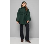 Wallis Wool Mix Belted Cape In Teal teal 20