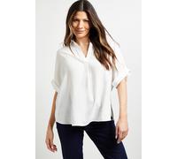 Wallis Woven Collar Overhead Shirt In White white