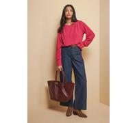 Wallis Woven Pleat Shoulder Blouse In Raspberry raspberry 14