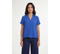 Wallis Woven Roll Sleeve Overhead Shirt In Blue blue