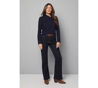 Wallis Wrap Neck Detail Jumper In Navy navy