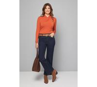 Wallis Wrap Neck Jersey Top In Rust rust 16