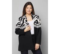 Wallis Zebra Colour Block Cardigan In Black black L