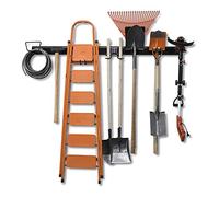 Wallmaster 15 PCS Tool Storage Rack, Garage Storage Wall Mount Organizer Garden Tool Heavy Duty Racks Broom Holder Hooks Hangers Max 420lb for Rake Shovel Lawn Garden