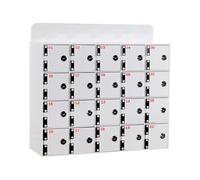 WallMounted Acrylic Cabinet with Lock and Keys Secure Storage Solution for Office School Classroom Durable Modern Design for Organizing and Protecting Valuables