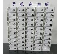 WallMounted Acrylic Phone Locker50Grid Secure Storage Cabinet with KeyIdeal for Office & School Use Perfect for Classrooms and Device Safety