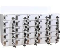 WallMounted Acrylic Phone Storage LockerSecure Desktop with Lock for Cell Phones Tablets and EssentialsMaximize Space and Declutter Your Workspace