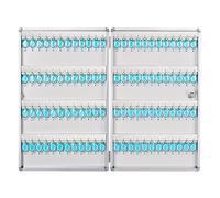 WallMounted Aluminum Key Cabinet with Lock Secure Metal Key for Schools Offices and Home Use Key Storage Solution