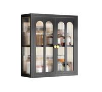 WallMounted Bathroom Armoire - NoDrill Toilet Storage Shelf Compact Cabinet with Doors for Kitchen & Bathroom 40 x 14 x 70 cm SpaceSaving Organizer.