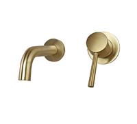 WallMounted Bathroom Faucet 15cm Chrome Brass Mixer Tap for Sink Stylish and Perfect for Modern Bathrooms Easy Installation SpaceSaving Design