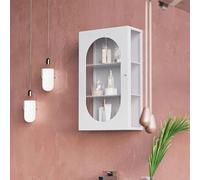 WallMounted Black Bathroom Medicine Cabinet Carbon Steel No Assembly OverTheToilet Storage Solution SpaceSaving Organizer for Restroom (White A)