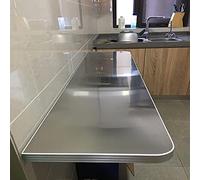 WallMounted Breakfast Bar Table Foldable SpaceSaving Dining Desk Stainless Steel Kitchen Workstation Compact Hanging Table for Small Spaces Versatile Plegable Mesa.