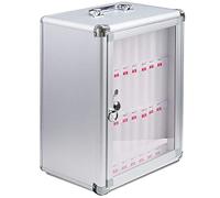 WallMounted Cell Phone Cabinet with 24 Compartments Secure Pocket for Phones & Valuables Ideal for Classrooms Offices and Factories Maximize Organization & Security