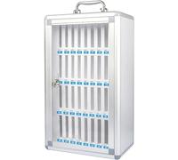 WallMounted Cell Phone Locker Cabinet rage Box with Lock for Classroom & Office Silver Cell Phone rage Solution Durable & SpaceSaving Design