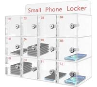 WallMounted Charging Station & 15Slot Mobile Phone LockerSecure Storage Cabinet with Keys for Offices Schools & EventsPerfect Charging Solution for Devices