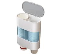 WallMounted Cup Holder - Pull Type Dispenser Bottles, Water Cooler Rack, Durable Lightweight Material, Easy Install, Removable Tray, Hygienic, Compact Space-Saving Design | Convenient Cup Org