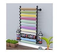 WallMounted Display Shelf with 12 Tiers for Ribbons Thread Wallpaper Cellophane Scarves Gift Wrap OrganizerCraft Store Essential Versatile Storage Solution