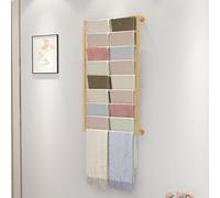WallMounted Fabric Roll Sto RackCustomizable Scarf & Ribbon nizer for Flower Shops Retail Stores Tie Belt & Towel Holder Display Solut