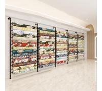 WallMounted Fabric Sample Display RackAdjustable 5Row nizer for Scarves Underwear PantsPerfect for Retail Stores & Boutiques 783x240cm
