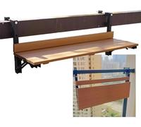 WallMounted Foldable Balcony Railing Side TableWhite SpaceSaving Bar Table for Home Compact WallMounteTable for Small Spaces and Outdoor Use