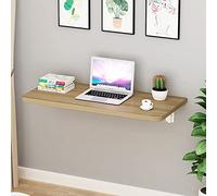 WallMounted Folding Desk for Laptop SpaceSaving Workstation Floating Computer Table Compact Wall Desk for Home Office Adjustable DropDown Desk for PC Use