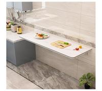 WallMounted Folding Drop Leaf Table SpaceSaving Floating Desk for Home Office Small Room 80x40cm Stylish White Design Versatile Wall Desk Solution