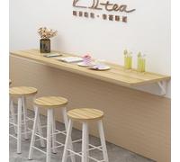 WallMounted Folding Table SpaceSaving Design Perfect for Restaurants Bars Study BedroomPale Walnut Finish 40x40cm UserFriendly & Versatile