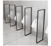 WallMounted Frosted Glass Urinal PartitionEnhanced Privacy Screen for Men's Restrooms in Public Spaces Durable & Stylish Design for Improved Hygiene