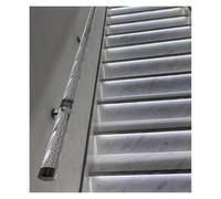 WallMounted ils Clear Acrylic Grip with Bubbles Round Stair Railing for Indoor Stairs/Outdoor Steps (Silver 240cm/94.5in/8ft) Stylish Safe Support