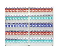 WallMounted Key Storage Organizer with Colorful KeychainsDurable and Secure Key Holder for Home Office Schools Real EstateSize: 120