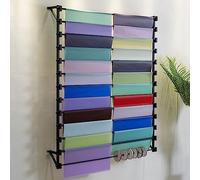 WallMounted Ribbon Dispenser & Craft Storage Shelf SpaceSaving Gift Wrap Orga Hanging Retail Ribbon Holder for Arts & Crafts Supplies