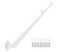 WallMounted Stair RailingWrought Iron Indoor & Outdoor Handrail16m Adjustable HeightDurable White Galvanized Steel Tube (540cm)