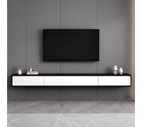 WallMounted TV UnitBlack Floating Entertment Center for TVs up to 180cm Stylish Office Storage Solution Fits 120240cm Screens Modern