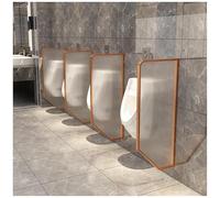 WallMounted Urinal DividerMen's Privacy Partition for Public Toilets 6 Pcs Tempered Glass Baffle Urinal Screen for Enhanced Hygiene and Comfort