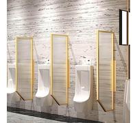 WallMounted Urinal Privacy ScreenGold Wrought Iron Toilet Partition Protection Men’s Restroom Divider Durable & Stylish 1 Piece Set for Enhanced Privacy