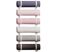 WallMounted Yoga Mat Storage RackGym nizer for Yoga Straps Pilates Mats & Foam RollersHome Fitness Accessories for ceSaving Solutions