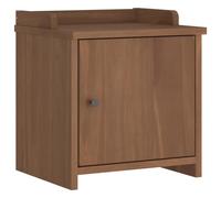 (wallnut) vidaXL Hallway Bench SANDNES 45x40x50 cm Solid Wood Pine bench hall bench
