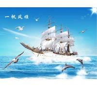 Wallpaper 3D Mural Everything is Going Smoothly Murals Wallpaper for Bedroom and Living Room Wall Decoration -ZX09934-400x255cm