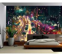 Wallpaper 3D Mural Hand Drawn Urban Landscapes Murals Wallpaper for Bedroom and Living Room Wall Decoration -ZX13709-200x140cm
