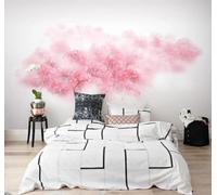 Wallpaper 3D Mural Peach Blossom Landscape Photo Mural Home Decor for Living Room and Bedroom -songqians-23127-380cmx255cm