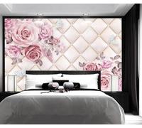 Wallpaper 3D Mural Rose Butterfly Geometry Murals Wallpaper for Bedroom and Living Room Wall Decoration -ZX04248-430x300cm