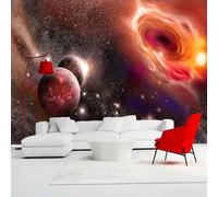 Wallpaper 3D Photo Wallpaper Universe Outer Space Landscape 250(W)X175(H)Cm Mural Living Room Kitchen Bedroom Wall 3D Wallpaper Paste Living Room The Wall For Bedroom Mural Office Dining Room -3082488