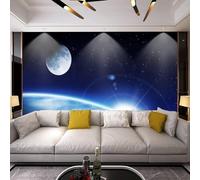 Wallpaper 3D Photo Wallpaper Universe Outer Space Landscape 250(W)X175(H)Cm Mural Living Room Kitchen Bedroom Wall 3D Wallpaper Paste Living Room The Wall For Bedroom Mural Office Dining Room -1060172