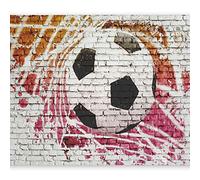 Wallpaper - 400x280 cm - Non-Woven - Murals - Wall - Mural - Wall Mural - 3D - Modern - Football 10110902-4