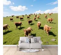 Wallpaper Art Photo Yak, Kids Wallpaper Animal Farm 300x256cm Kids Room Design Creative Photomurals Modern Decorative Art Living Room Bedroom Restyling