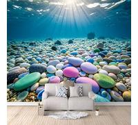Wallpaper Art Photo Zen Spa Stones, Tapete 3D Beach Rock Tv Background Wall No Painting Needed Realistic 3D Look Eco-Friendly 400X280Cm