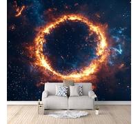Wallpaper Bedroom 350x260cm Alien Galaxy Floral Wallpaper Seamless Multi-Panel Art Set Made from Oil Canvas, Perfect for Minimalist Living Spaces EB24-10358